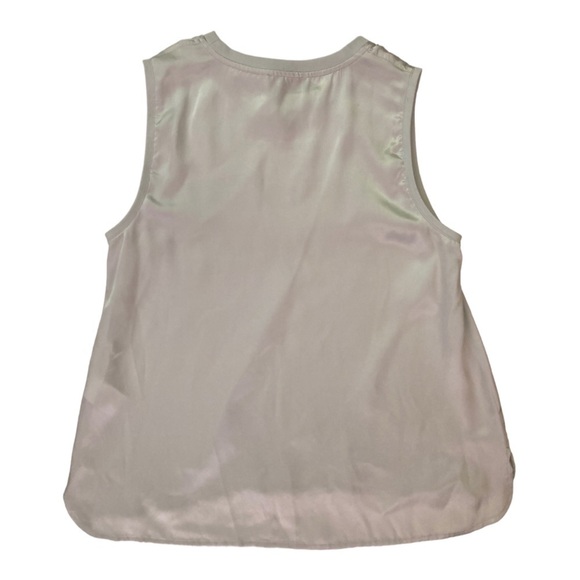 ATM Anthony Thomas Melillo Silk Charmeuse Sleeveless Blouse in Frost  NWT - Picture 6 of 7